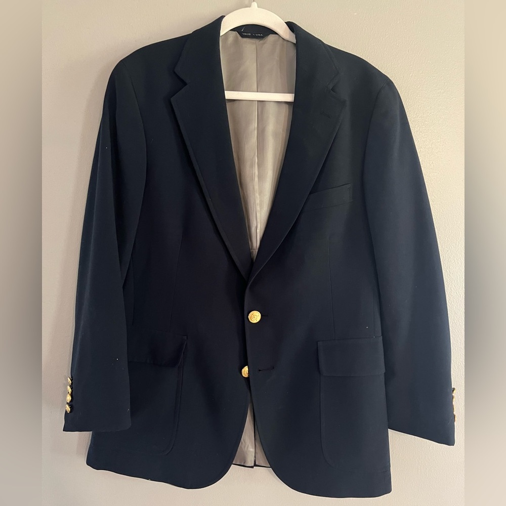 Ralph Lauren Polo University Club Sports Coat Navy